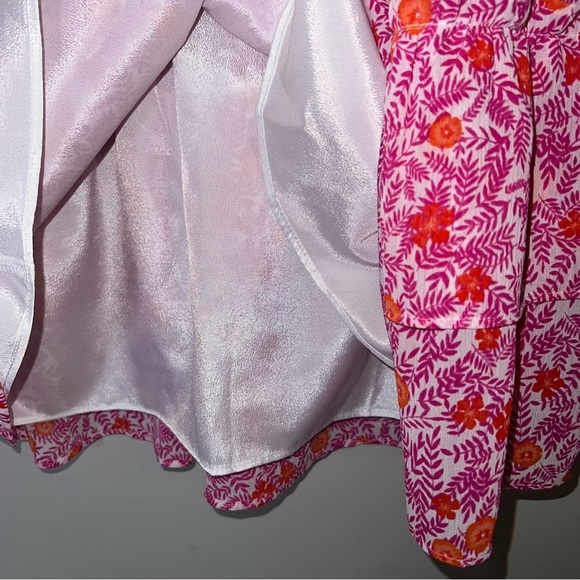 J.Crew Pink and Orange Floral Tiered Mini Skirt - Picture 5 of 7